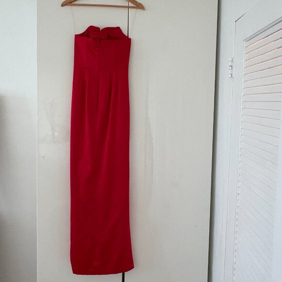 House of CB Adrienne Satin Strapless Gown (size small) EXCELLENT CONDITION - Picture 7 of 8